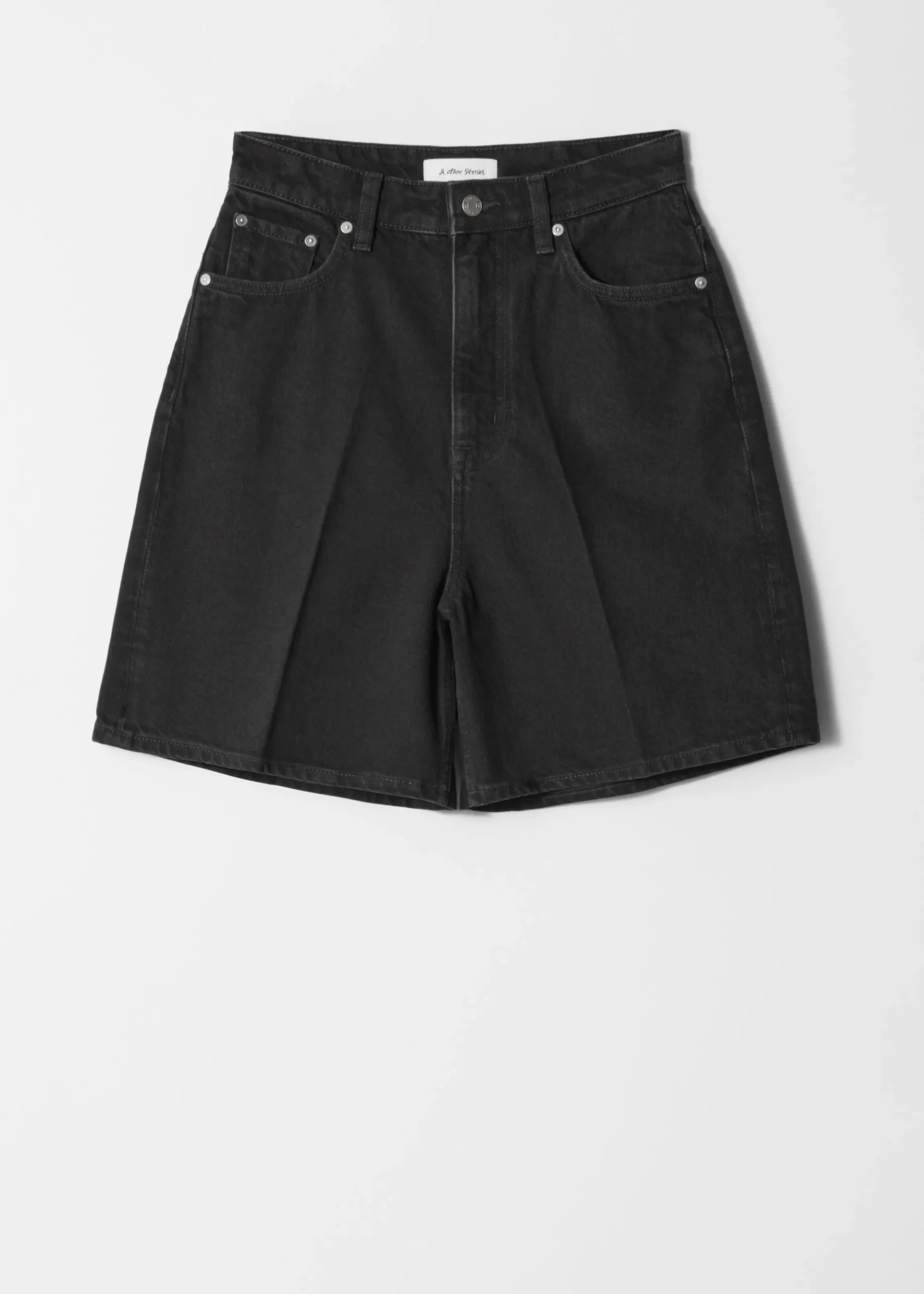 Jeansshorts mit weitem Bein