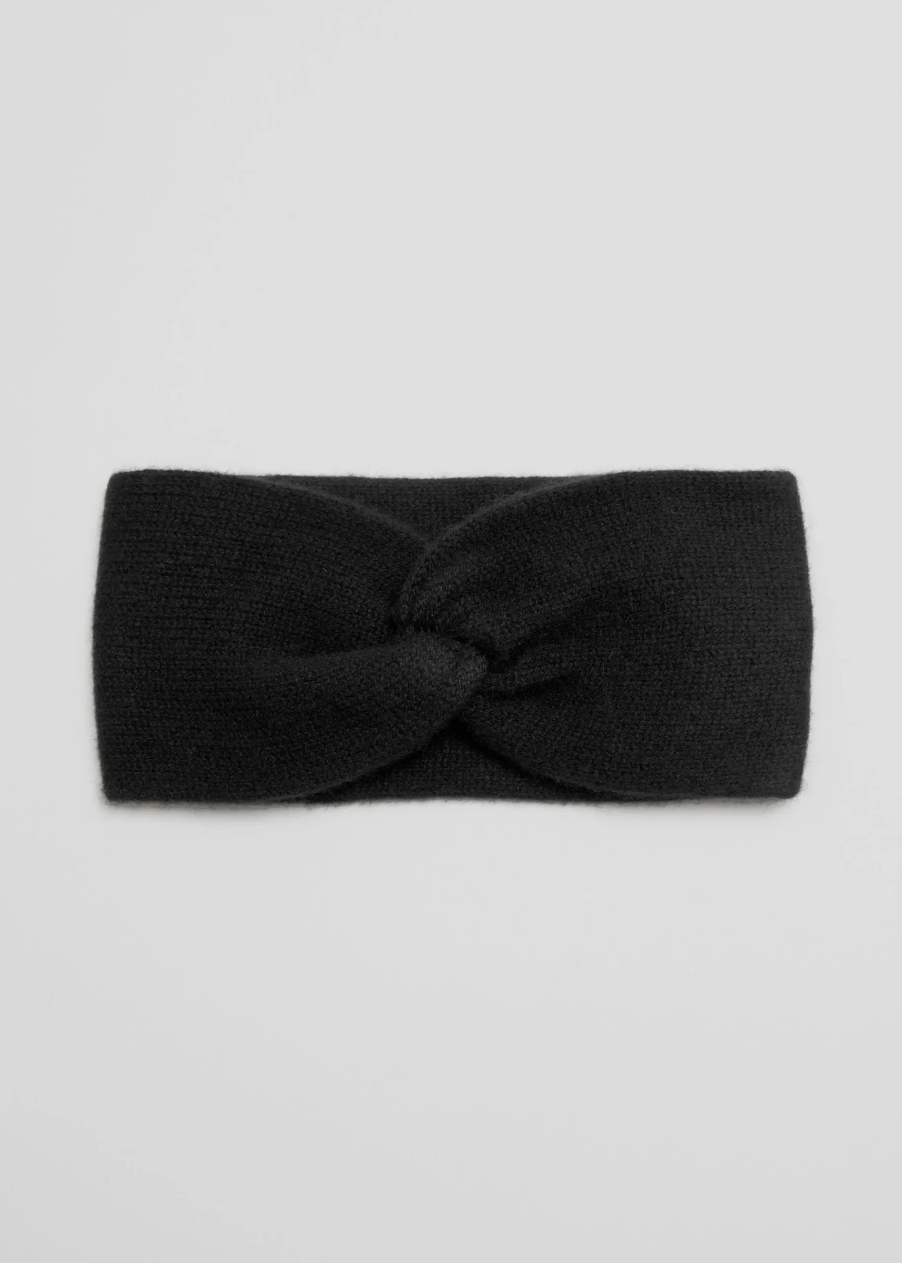 Kaschmir-Stirnband mit Twist-Detail vorne