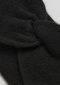 Kaschmir-Stirnband mit Twist-Detail vorne