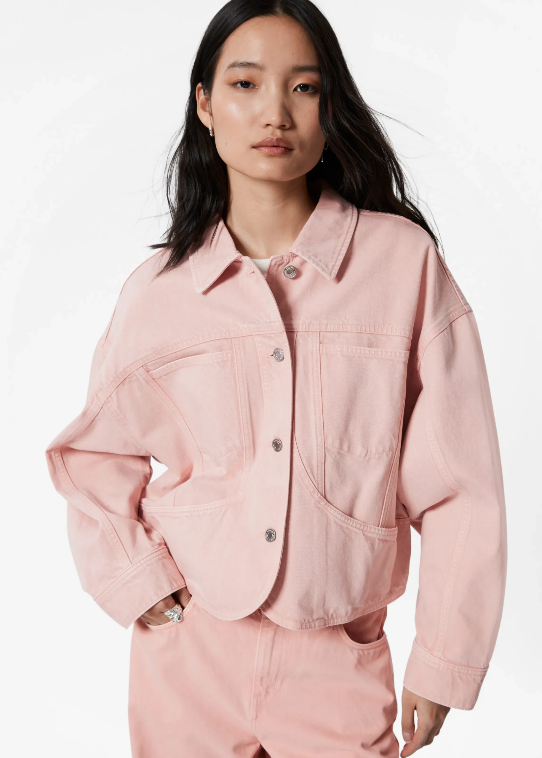 Kastenförmige Jeansjacke