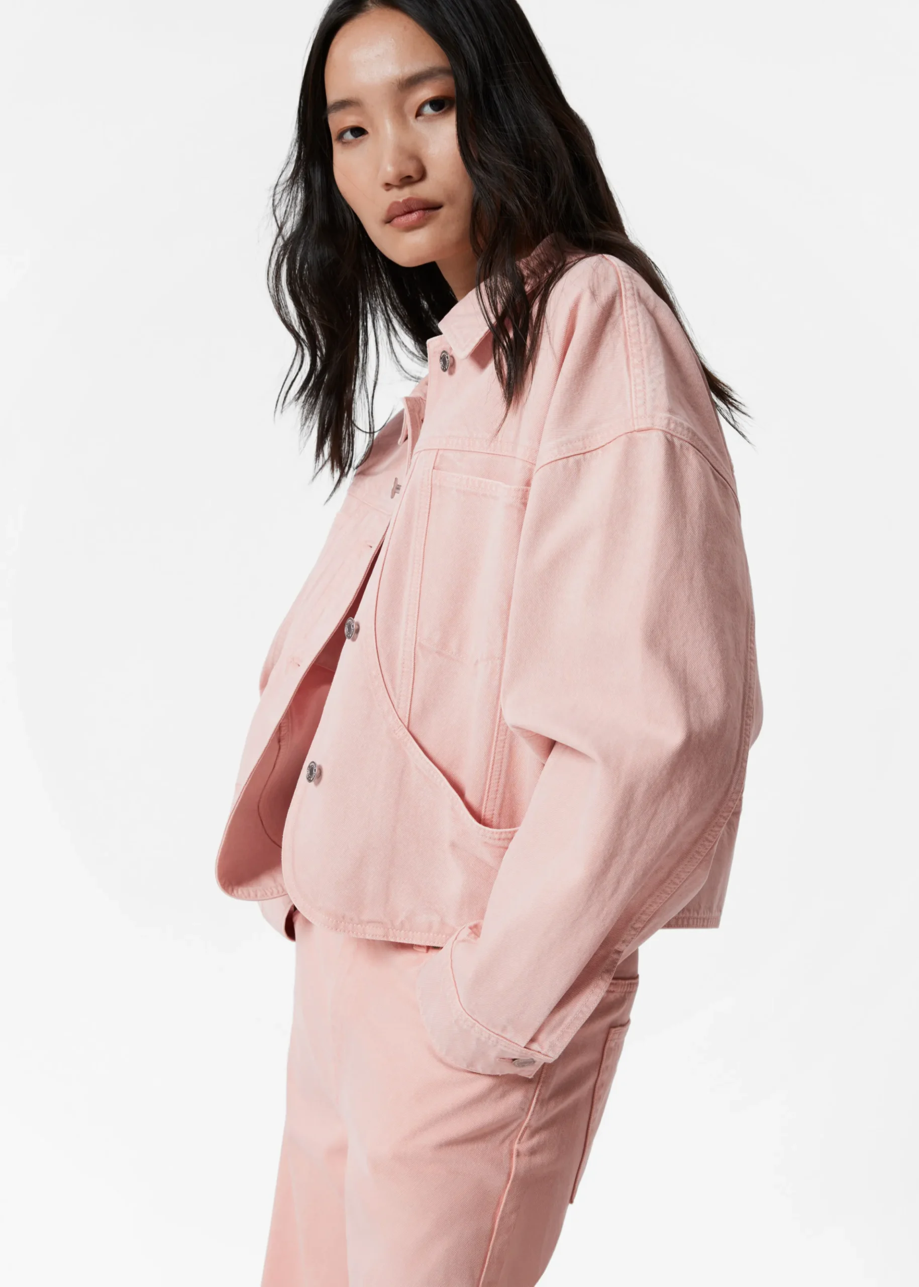 Kastenförmige Jeansjacke