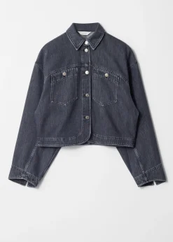 Kastenförmige Jeansjacke