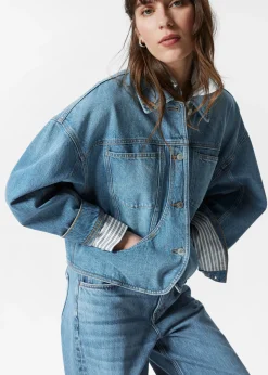 Kastenförmige Jeansjacke