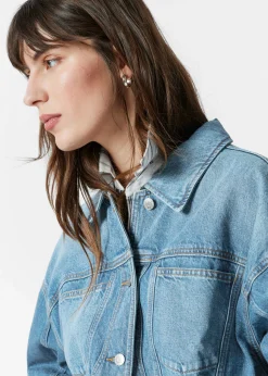 Kastenförmige Jeansjacke
