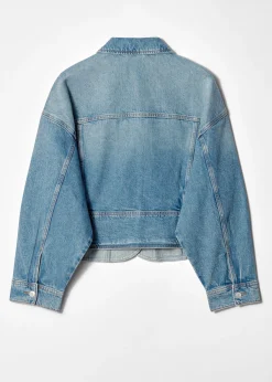 Kastenförmige Jeansjacke