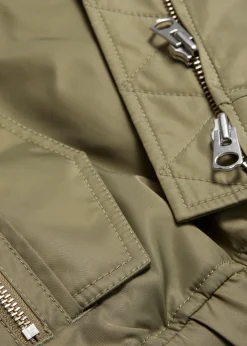Kastenförmige Reißverschlussjacke