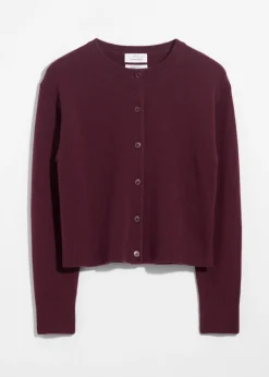Kastenförmige Strickjacke aus Merinowolle
