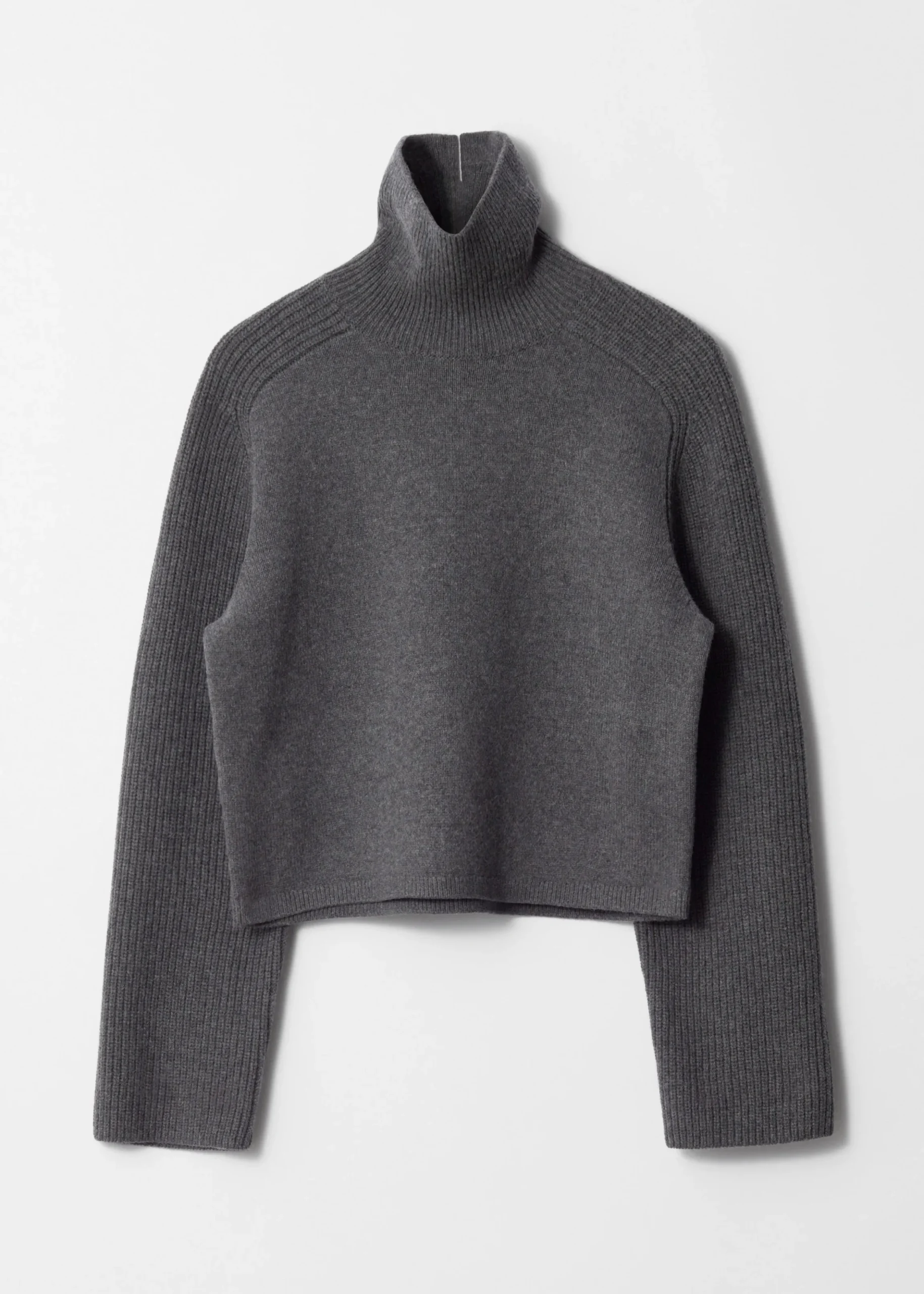Kastenförmiger Rollkragenpullover