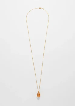 Kette mit Glassteinanhänger