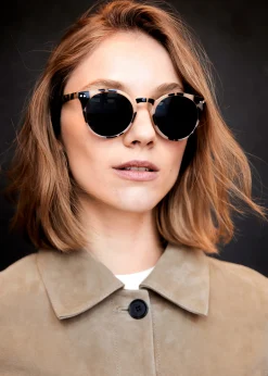 Klassische Sonnenbrille mit rundem Rahmen