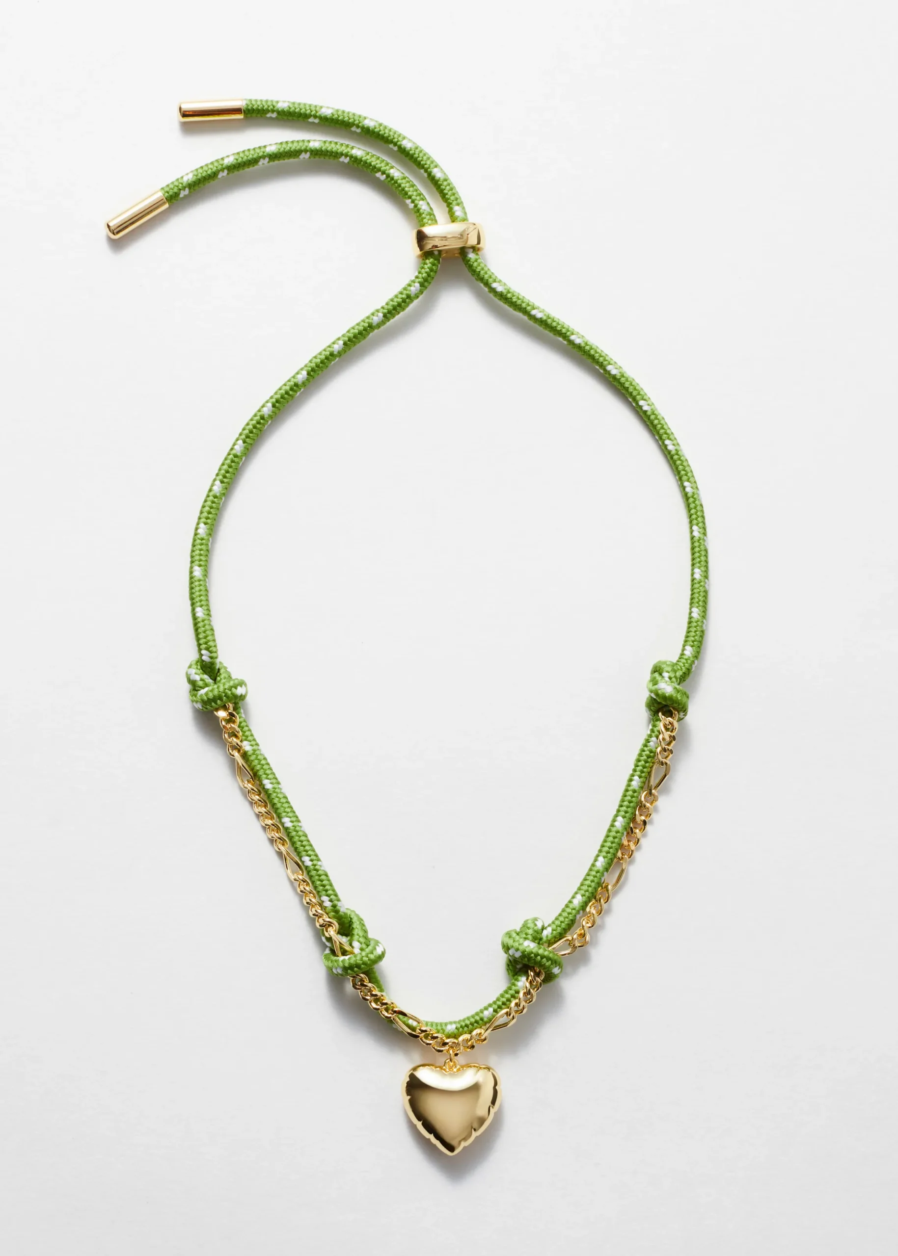 Kordelkette mit Herzanhänger