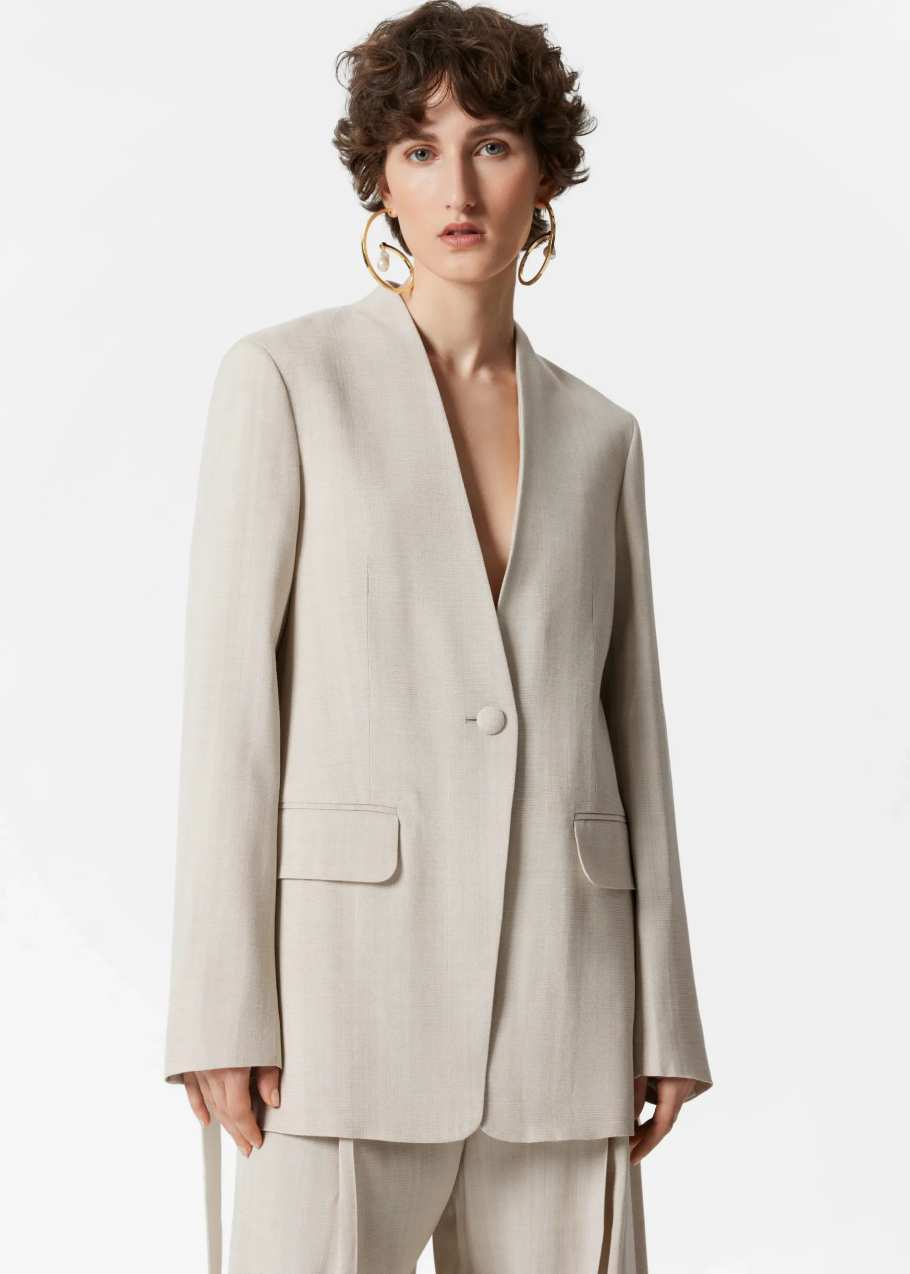 Kragenloser Blazer