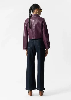 Kurze Jacke mit aufgesetzten Taschen
