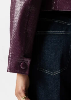 Kurze Jacke mit aufgesetzten Taschen