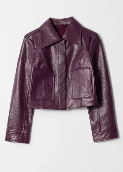 Kurze Jacke mit aufgesetzten Taschen