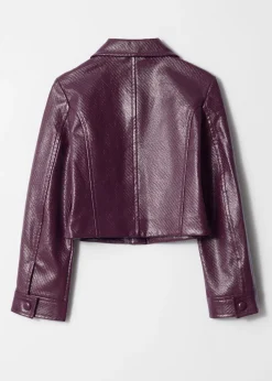 Kurze Jacke mit aufgesetzten Taschen