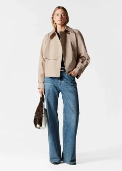 Kurze Trenchcoat-Jacke