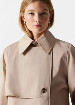 Kurze Trenchcoat-Jacke