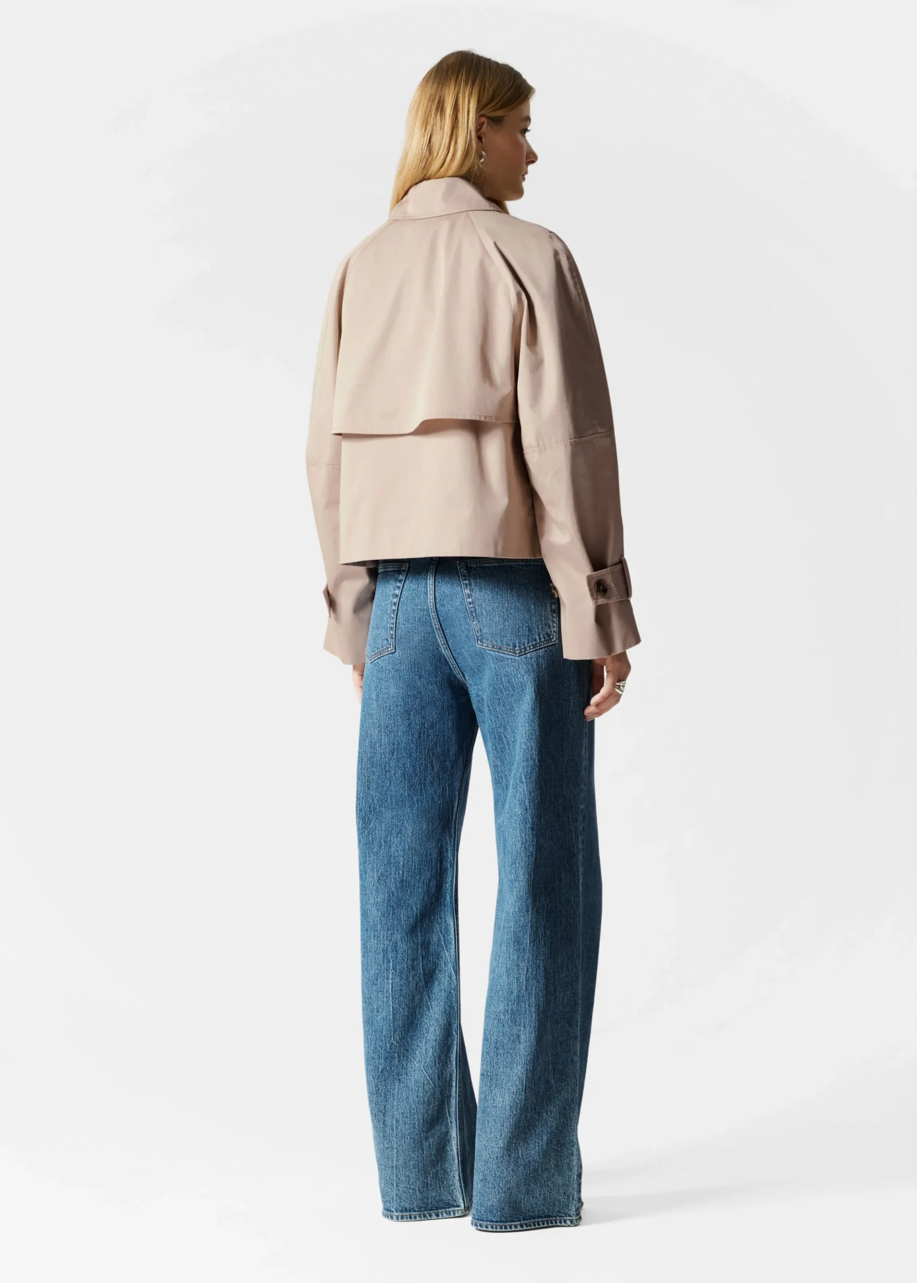 Kurze Trenchcoat-Jacke