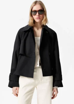 Kurze Trenchcoat-Jacke