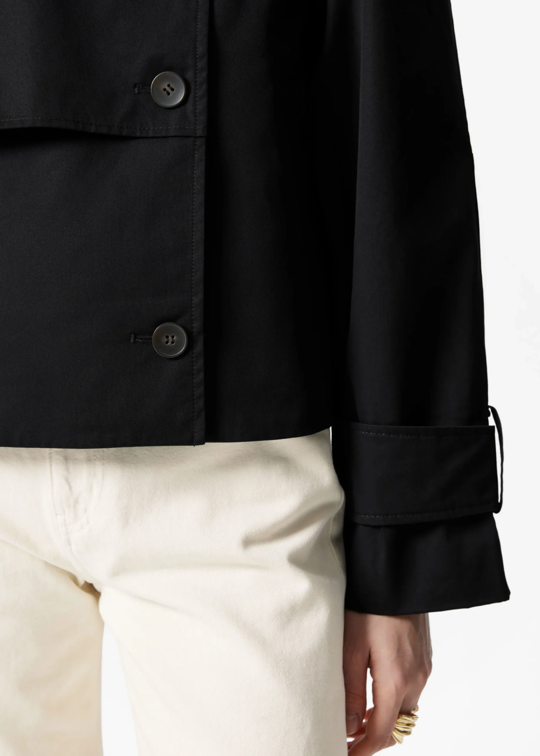 Kurze Trenchcoat-Jacke