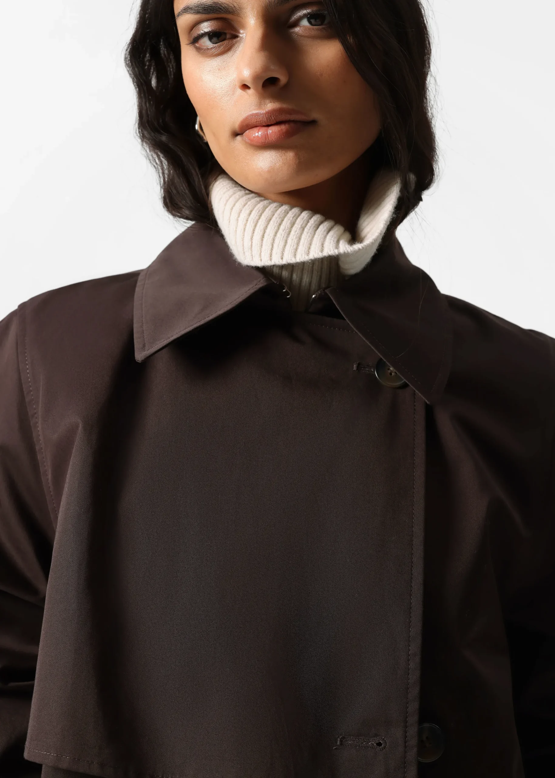 Kurze Trenchcoat-Jacke