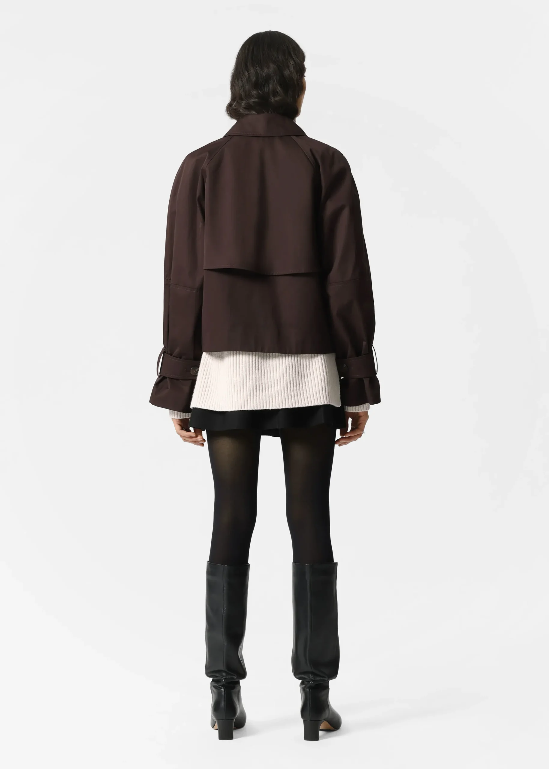 Kurze Trenchcoat-Jacke