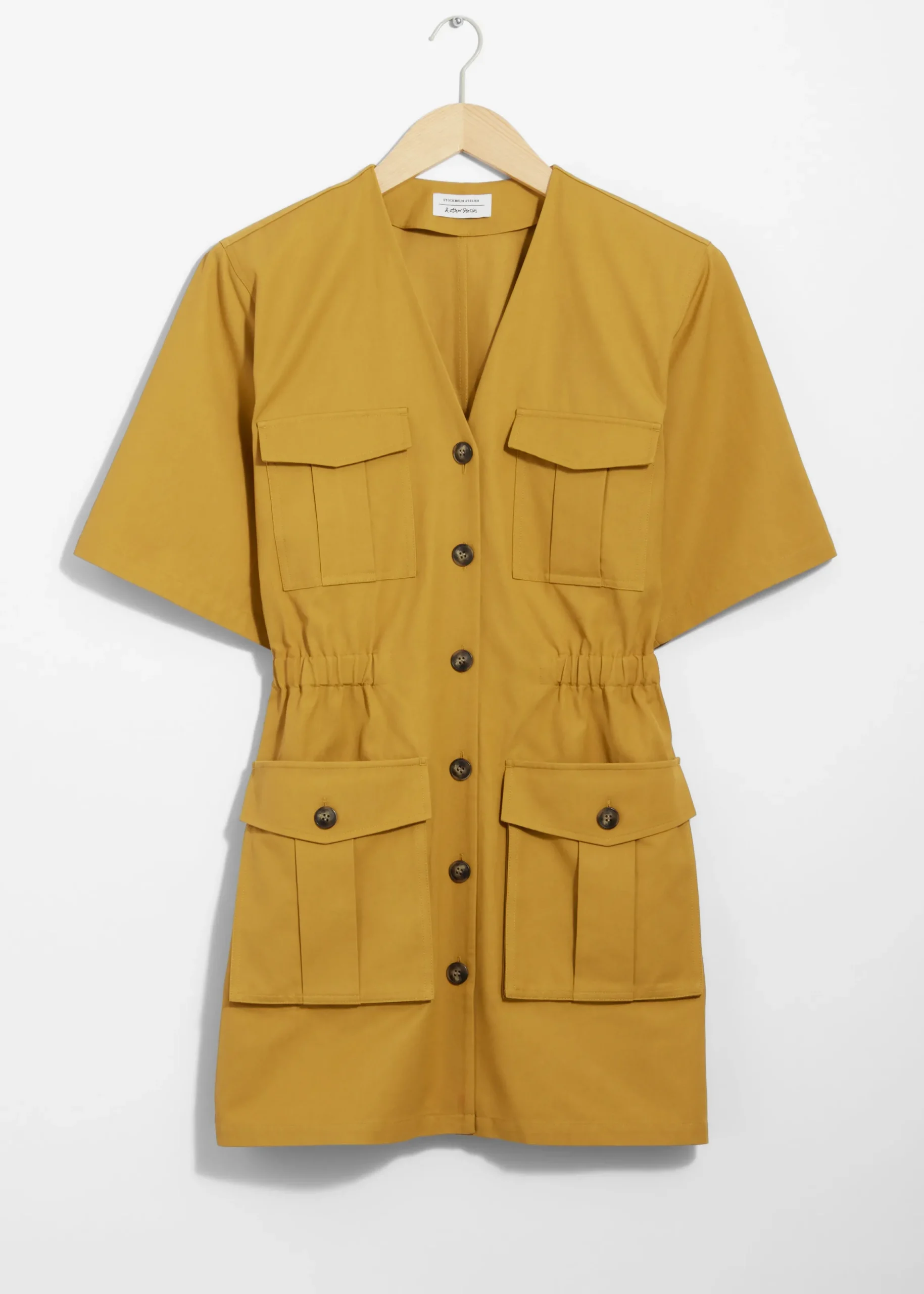 Kurzärmliges Utility-Minikleid