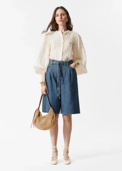 Lange Jeansshorts