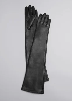 Lange Lederhandschuhe