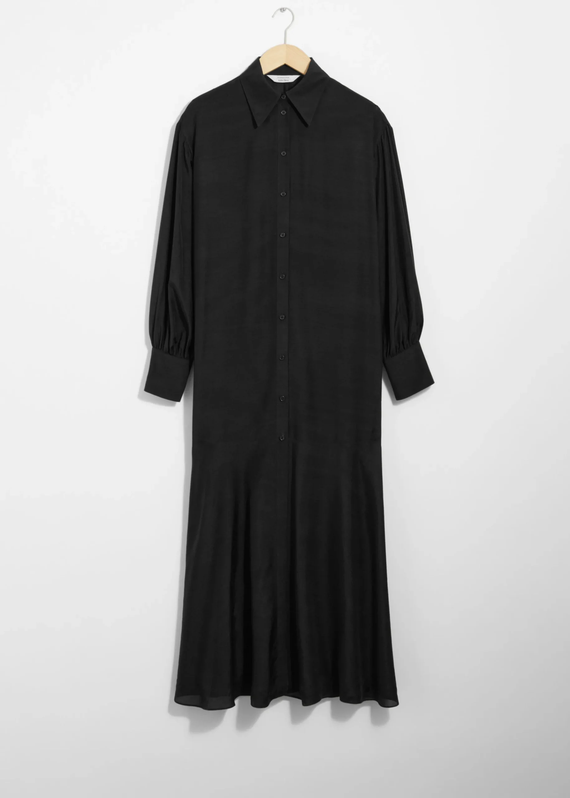 Langes Hemdblusenkleid