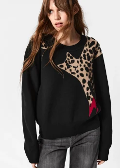 Langärmliger Strickpullover