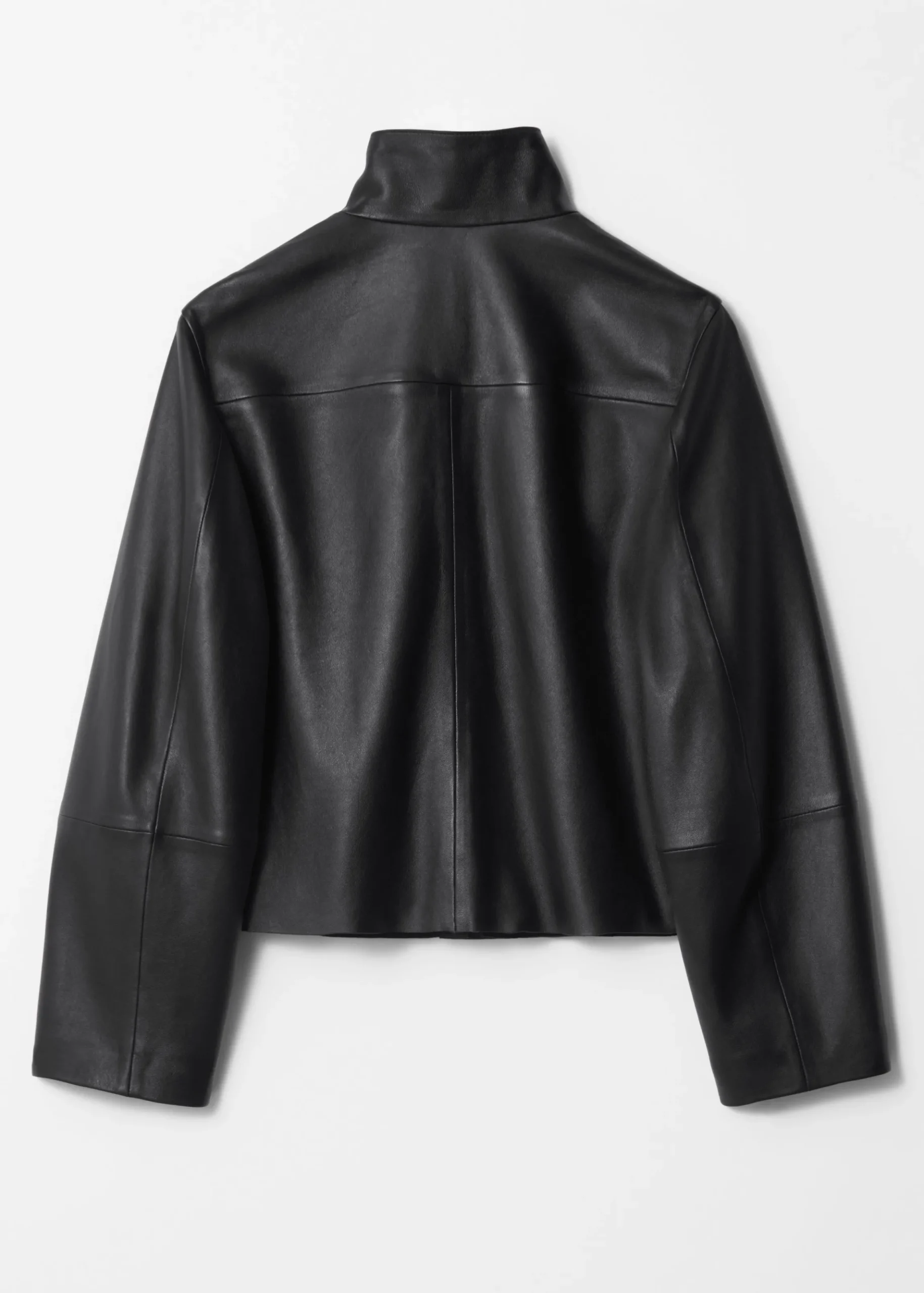Lederjacke mit Pattentaschen