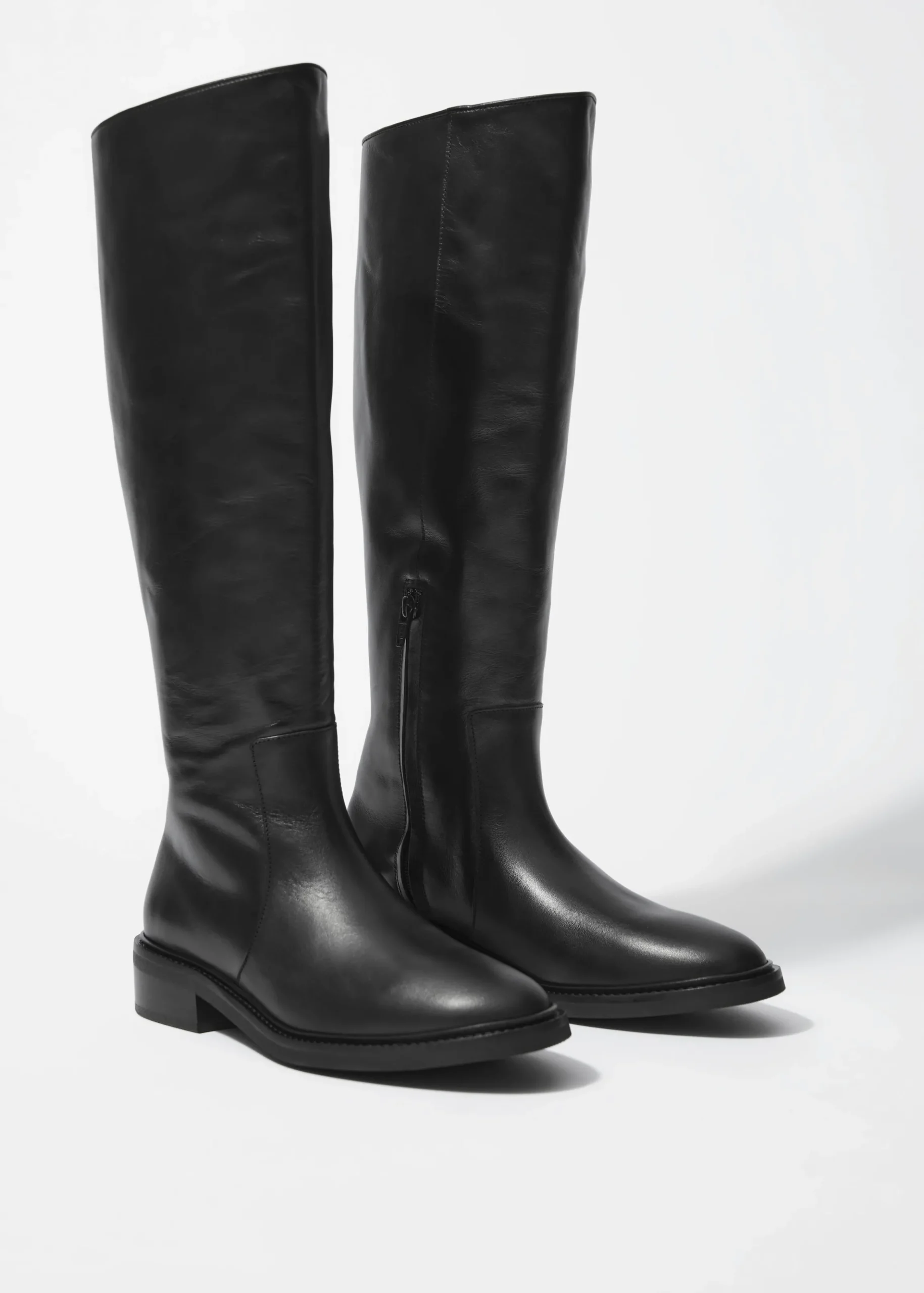Lederstiefel im Reiterstil