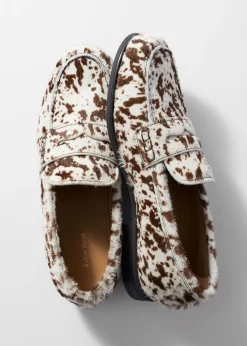 Loafer mit Kuh-Print