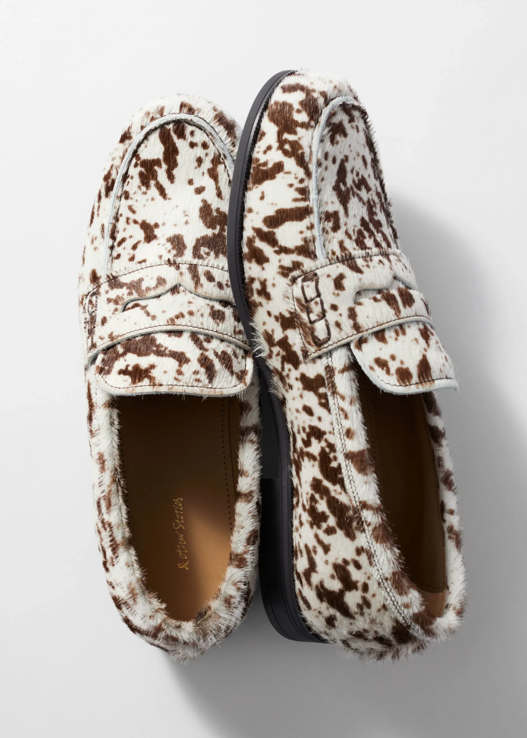 Loafer mit Kuh-Print