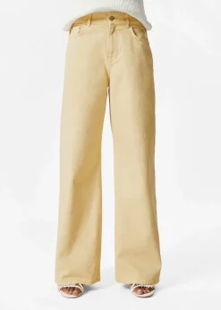 Locker geschnittene Jeans mit weitem Bein