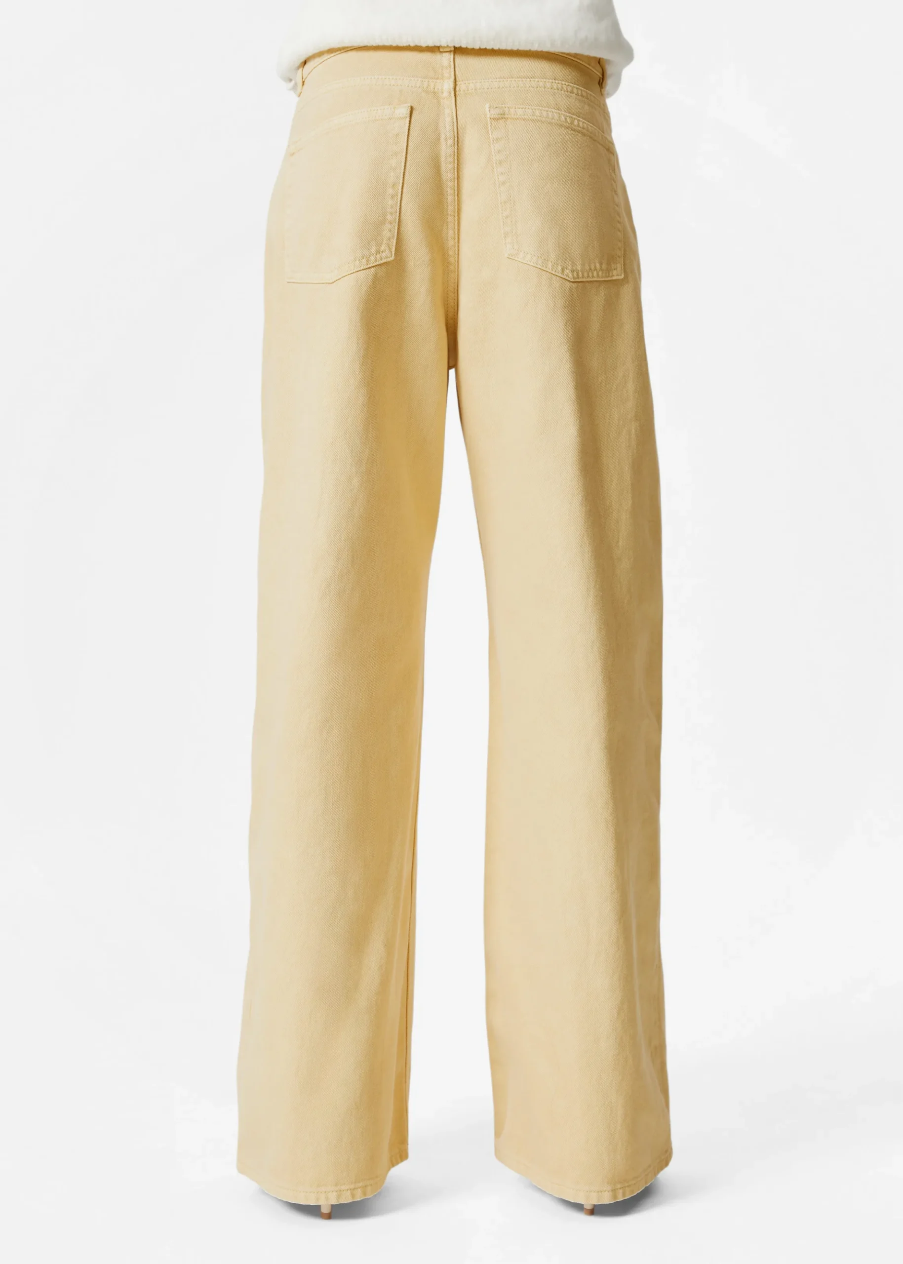 Locker geschnittene Jeans mit weitem Bein