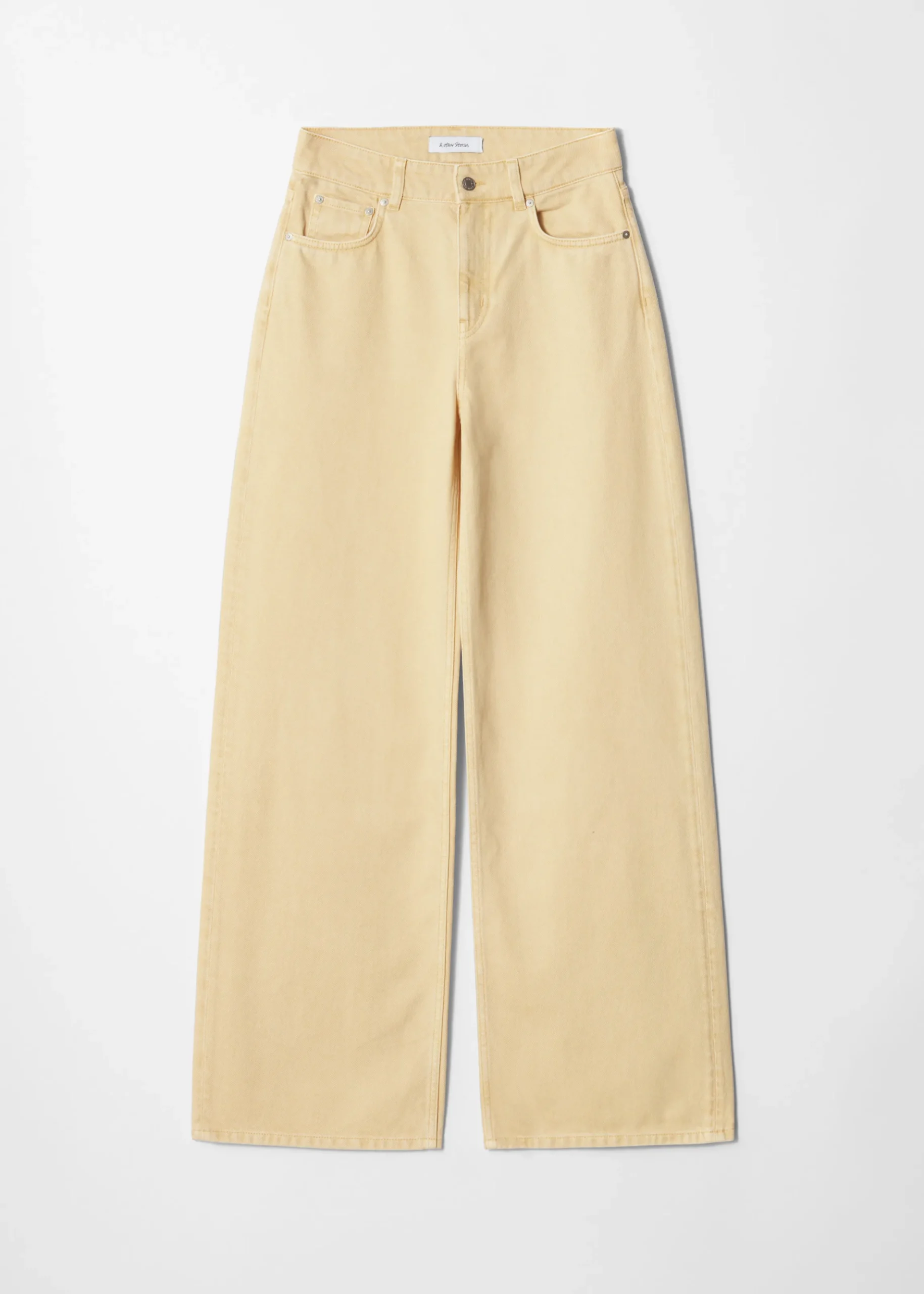 Locker geschnittene Jeans mit weitem Bein