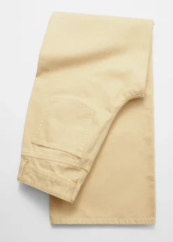 Locker geschnittene Jeans mit weitem Bein