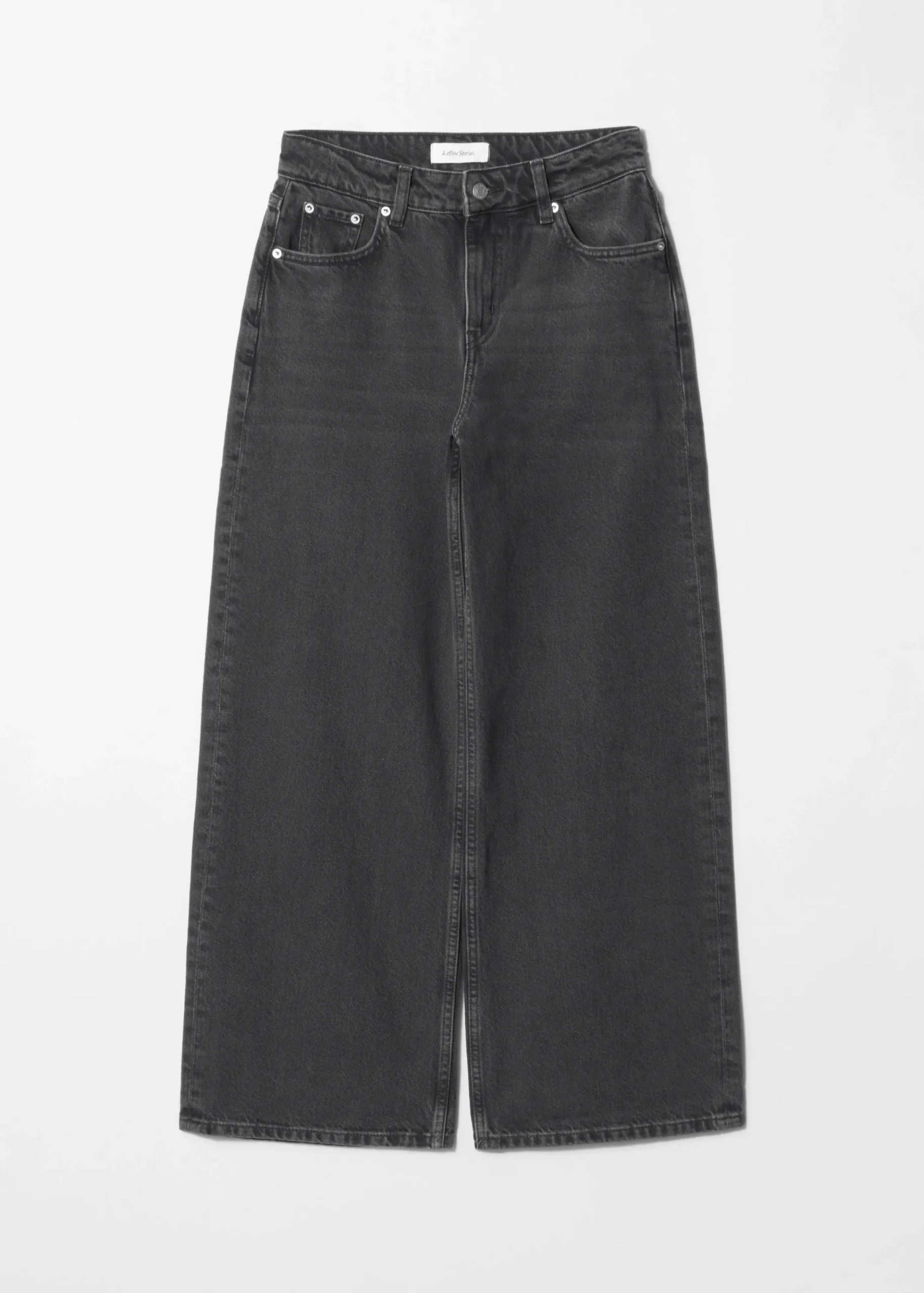 Locker geschnittene Jeans mit weitem Bein