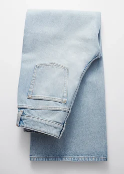 Locker geschnittene Jeans mit weitem Bein