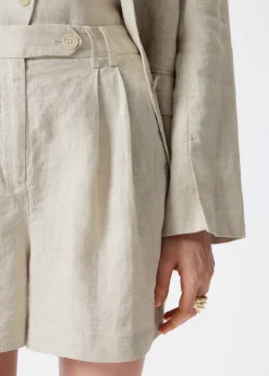 Lockere Leinenshorts