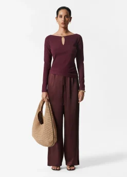 LongSleeve Keyhole Top