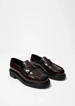 Markante Loafers aus Leder