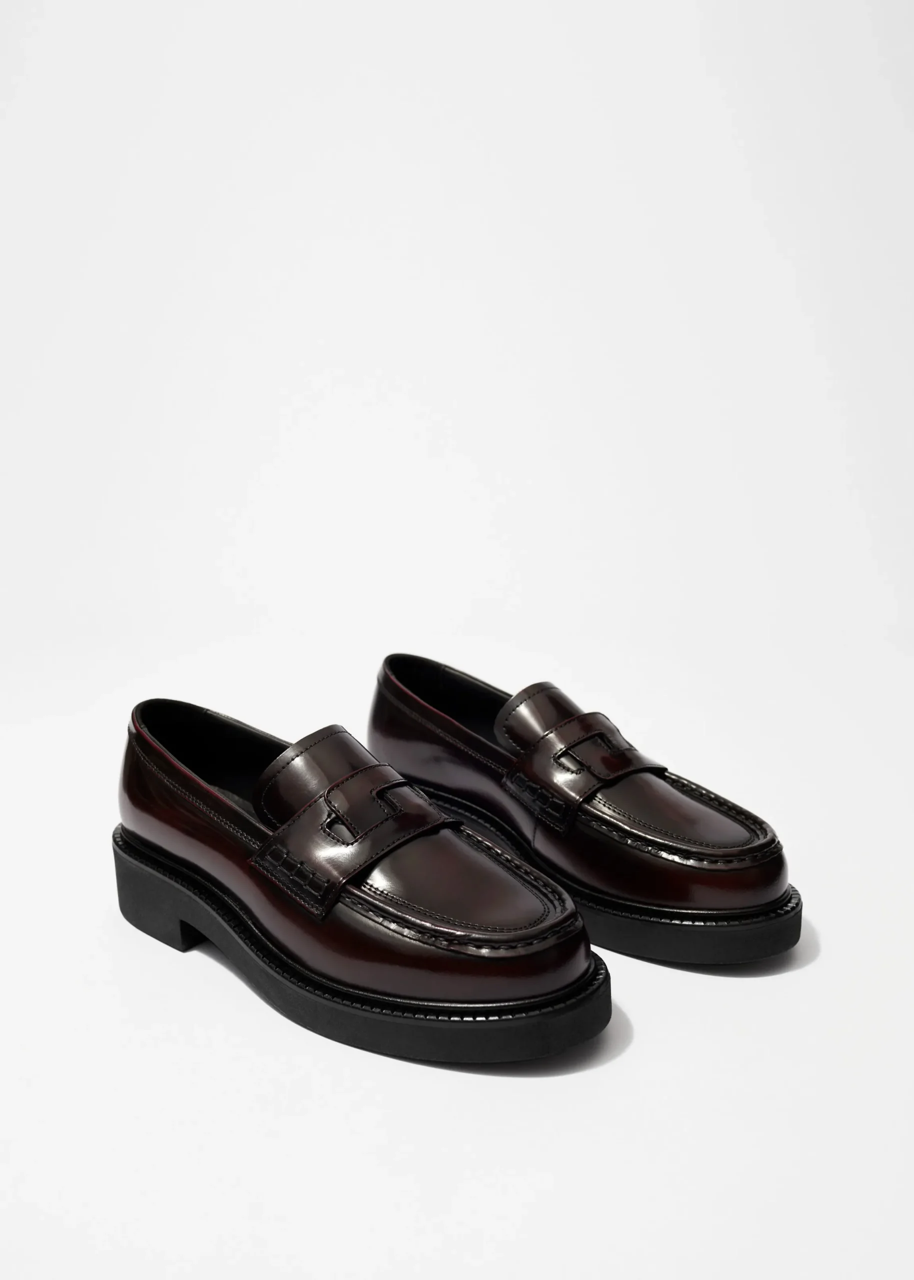 Markante Loafers aus Leder