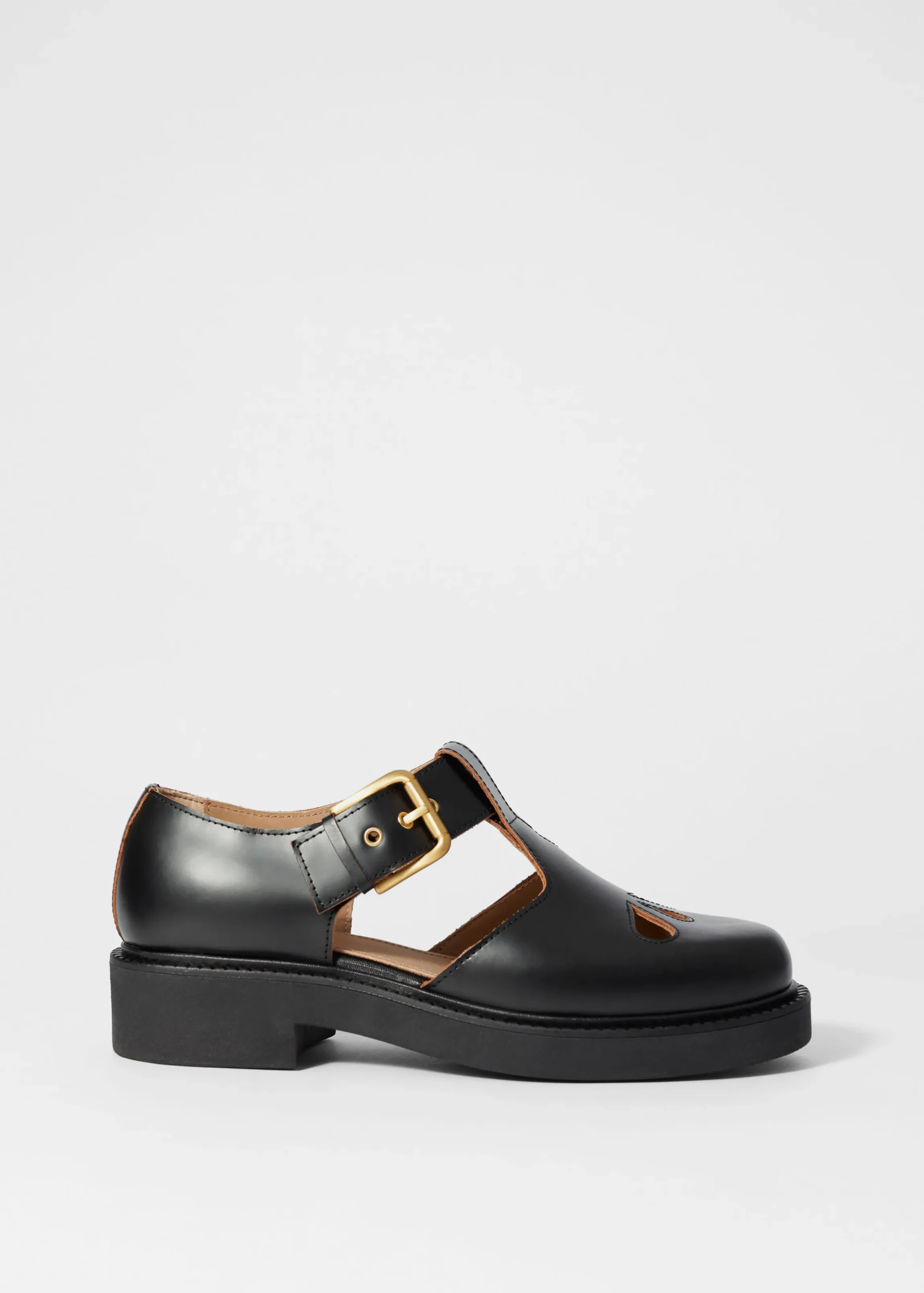 Markante Mary-Jane-Schuhe aus Leder
