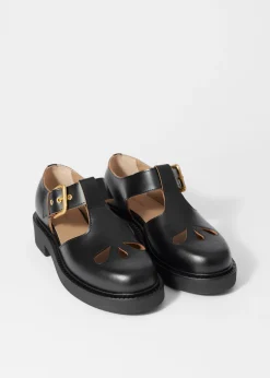 Markante Mary-Jane-Schuhe aus Leder