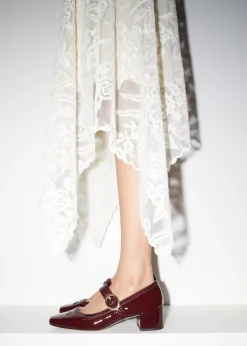 Mary-Jane-Pumps aus Leder