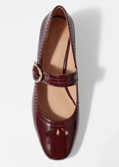 Mary-Jane-Pumps aus Leder